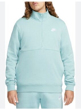 Nike Unisex Half-Zip Fleece Pullover — Seafoam Green